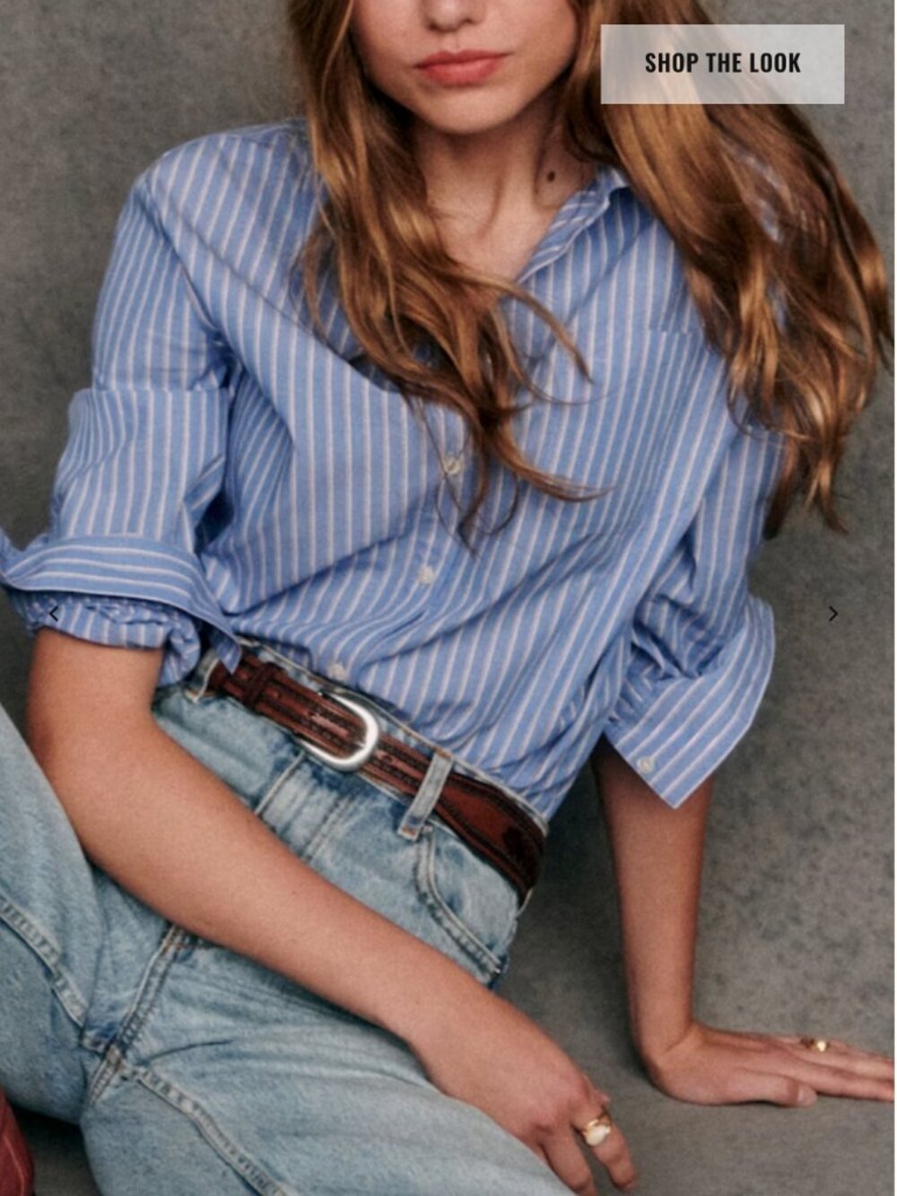 Sezane Tomboy Shirt - size 40 - Picture 2 of 4